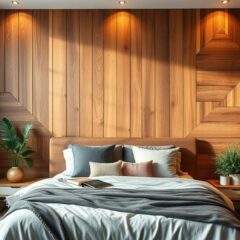 Drewniana ściana w sypialni: inspiracje, styl i praktyczne wskazówki