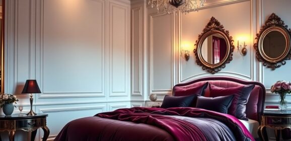 Styl glamour w sypialni: jak połączyć luksus z komfortem i elegancją