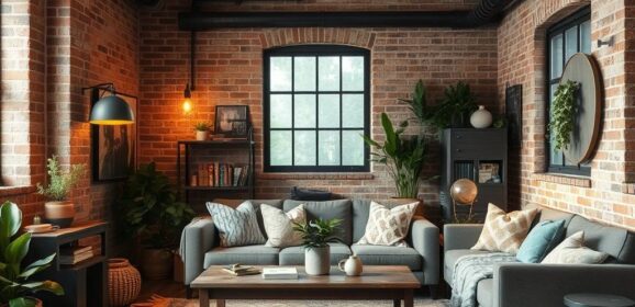 Styl industrialny boho: jak łączyć surowość i przytulność bez nadmiaru i chaosu w aranżacji