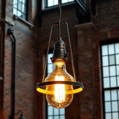 Styl loftowy i oświetlenie industrialne: jak wybrać lampy podkreślające surowy charakter wnętrza