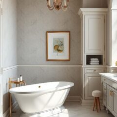 Styl modern classic w łazience: jak połączyć klasyczną elegancję z nowoczesną funkcjonalnością i uniknąć kosztownych błędów aranżacji