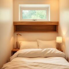 Mała sypialnia: jak kolory i światło tworzą przestrzeń pełną harmonii i funkcjonalności