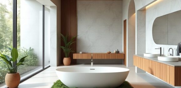 Styl nowoczesny w łazience: jak połączyć minimalizm, funkcjonalność i naturalne materiały w praktyce