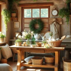 Styl cottagecore we wnętrzach: naturalna przytulność i wiejska harmonia krok po kroku