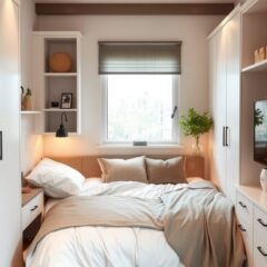 Mała sypialnia z łóżkiem 160: jak ustawić mebel, by zyskać przestrzeń i komfort snu