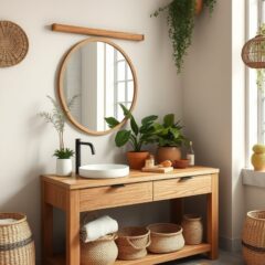 Styl boho w łazience: jak połączyć naturalne materiały i funkcjonalność dla trwałego efektu