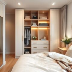 Mała sypialnia z szafą: jak zaplanować funkcjonalną i przestronną aranżację krok po kroku