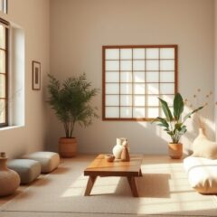 Styl Japandi: jak dobrać paletę kolorów dla harmonii i przytulności wnętrza