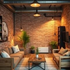 Styl industrialny w małym mieszkaniu: jak połączyć surowość z funkcjonalnością i przestronnością