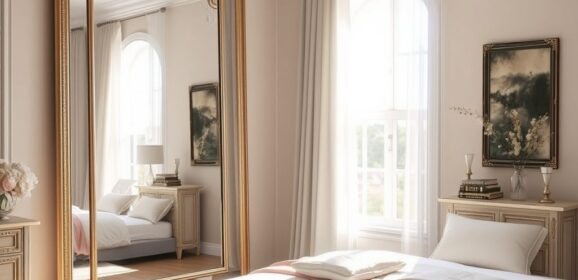 Lustro w sypialni: gdzie je powiesić, by zyskać przestrzeń, światło i harmonię wnętrza