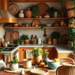 Styl boho w kuchni: jak łączyć naturalne materiały i kolory dla trwałej aranżacji