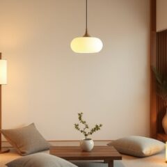 Styl Japandi w oświetleniu: jak wybrać lampy, które łączą minimalizm z naturalną harmonią wnętrza